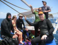 Foreign tourist in Batangas about to go scuba diving.