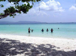 Panay Beach in Iloilo with tourist 